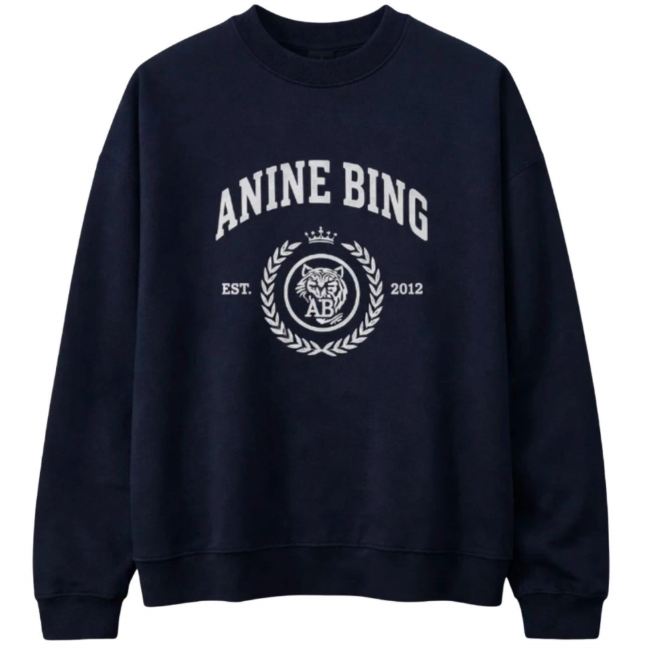 Sudadera Anine Bing universidad navy